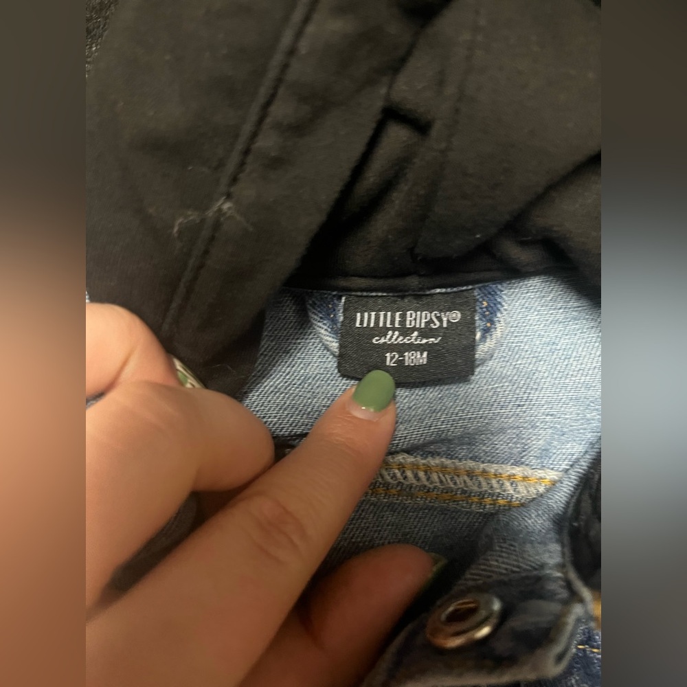 Little Bipsy Denim Jacket Size 12-18M - Picture 2 of 3